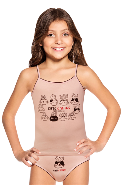 KIZ ÇOCUK-ÇAMAŞIR - ATLET SLIP TAKIM
