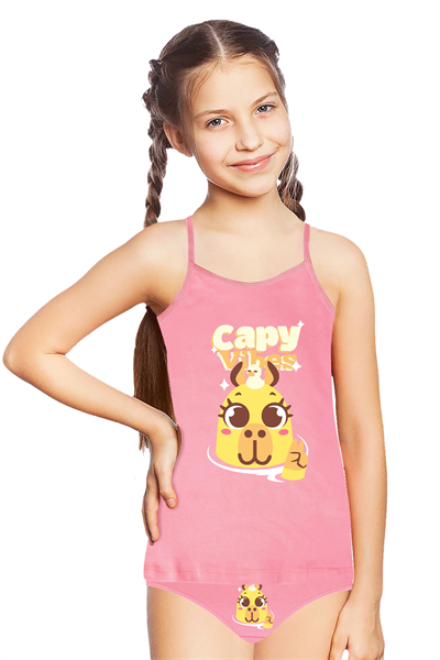KIZ ÇOCUK-ÇAMAŞIR - ATLET SLIP TAKIM