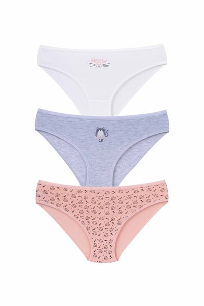TEEN GIRLS-UNDERWEAR - BIKINI BRIEFS
