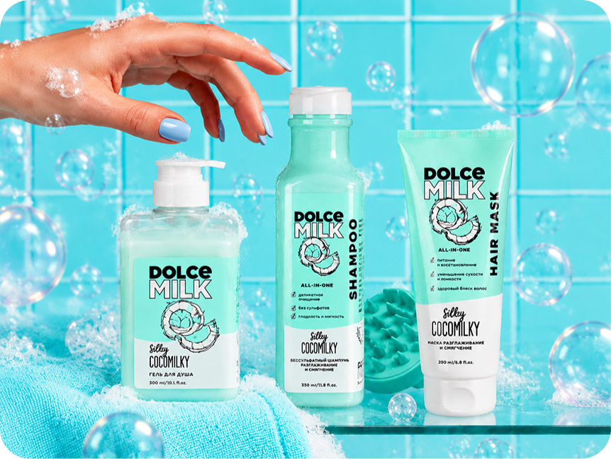 DolceMilk banyo rutini ürünleri