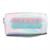 Cosmetic bag  neon  silver