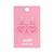 Earrings HEART IN FIRE PINK  sugargem
