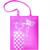 Fabric cow bag, size 40x35 cm, pink