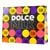 Gift bag 27 DOLCE MILK, 32*26*10 cm  Polka Dots  yellow-lilac