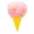 Ice cream washcloth yellow/pink 45 g.