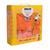 Set 232 (Slippers orange neon + robe) box