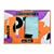 Set 273 (Robe + towel orange-violet stain pattern) box