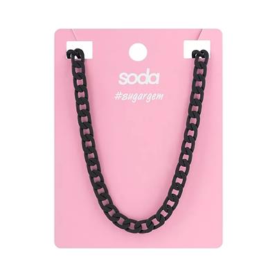 BLACK CHAIN ​​necklace  sugargem