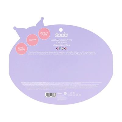 Cosmetic headband for hair KUROMI'S SLEEPOVER  cuteadventure