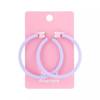 Earrings BIG PURPLE RINGS  sugargem
