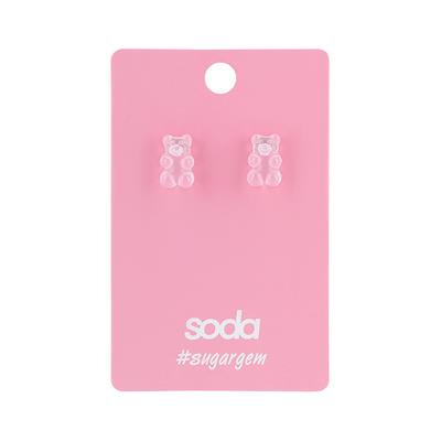 Earrings PINK BEAR  sugargem