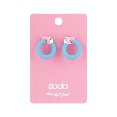 Earrings SMALL BLUE RINGS  sugargem