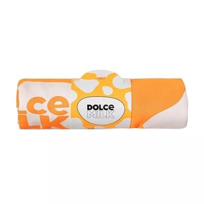 Fabric bag DM, size 40x35 cm, orange  Cow spots