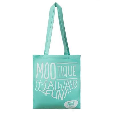 Fabric bag DM size 40x35 cm, turquoise  Fun