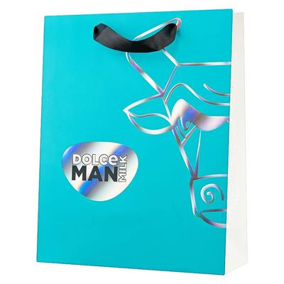 Gift bag DOLCE MILK 21, 32*26*10 cm turquoise