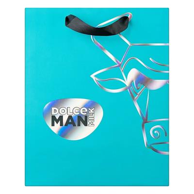 Gift bag DOLCE MILK 21, 32*26*10 cm turquoise