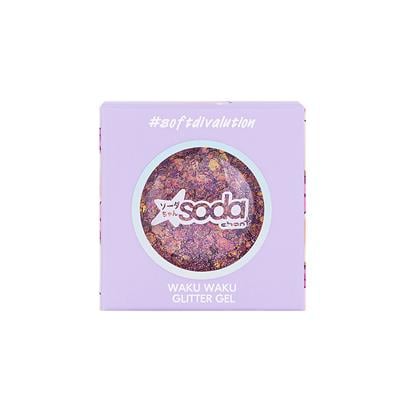 Glitter gel for face WAKU WAKU  softdivalution 001  sweetheart  7g