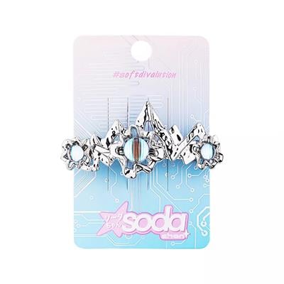 Hair clip SODA-CHAN PURPLE CRYSTAL  softdivalution