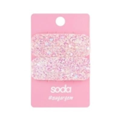 Hairpins PINK GLITTER 2 pcs  sugargem