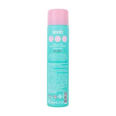 Hairspray with silver glitter SILVER GLITTER EXTRA STRONG HAIRSPRAY  hairgetsdone, 75 ml