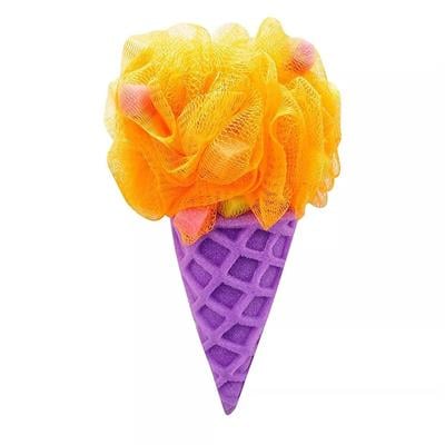 Ice cream washcloth purple/orange 45 g.