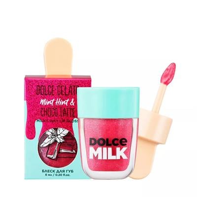 Lip gloss Gelato ((Mint-choco-latte)) 6 ml case