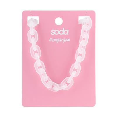 Necklace TRANSPARENT CHAIN ​​ sugargem