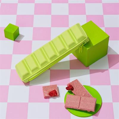 Pencil case Chocolate green 19.3*4.8 cm