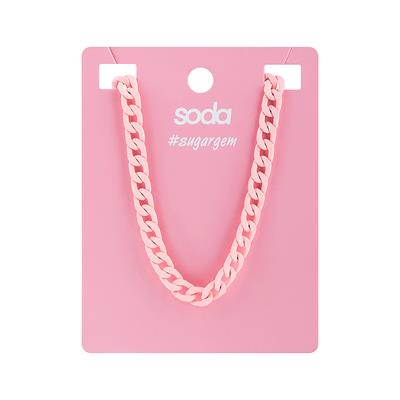 PINK CHAIN ​​necklace  sugargem