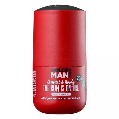 Roll-on deodorant-antiperspirant  BURNING RUM  fl 50 ml red MAN