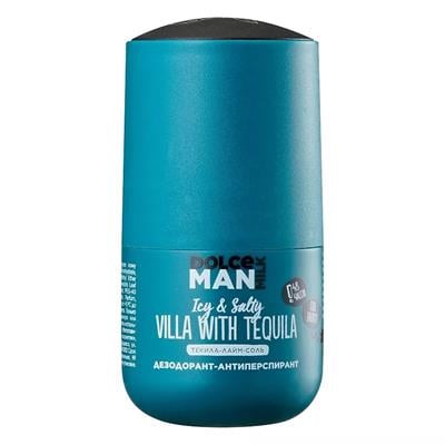 Roll-on deodorant-antiperspirant  TEQUILA VILLA  fl 50 ml turquoise MAN
