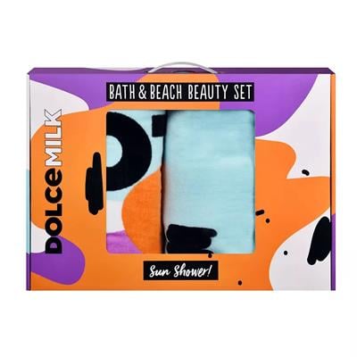 Set 273 (Robe + towel orange-violet stain pattern) box