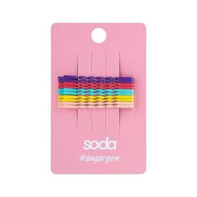 Set of invisible hair clips RAINBOW 10 pcs  sugargem