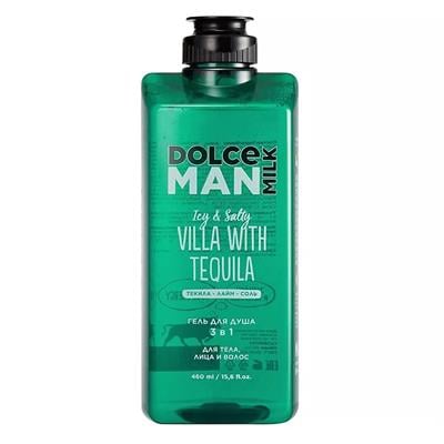 s/m Set 288 (g.d.d. Tequila Villa 460ml + deo Tequila Villa) cosmetic bag for men, travel.