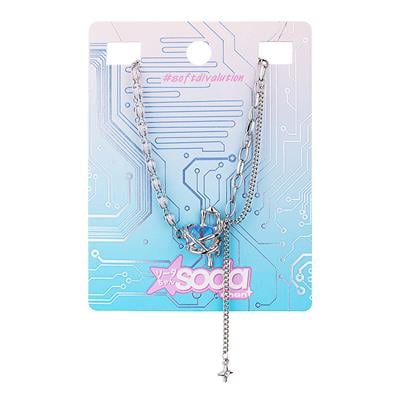 SODA-CHAN PURPLE HEART Necklace  softdivalution