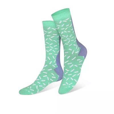 Women's socks ice cream, size 36-39 color blue/purple