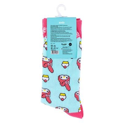 Women's socks, model: MY MELODY  cuteadventure, color: pink, (1 pair)