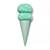 Women's socks ice cream, size 36-39 color blue/purple