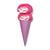 Women's socks ice cream, size 36-39 color white/pink