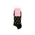Women's socks, model: BLACK LIGHTNING, brand SODA, color: black, (1 pair)