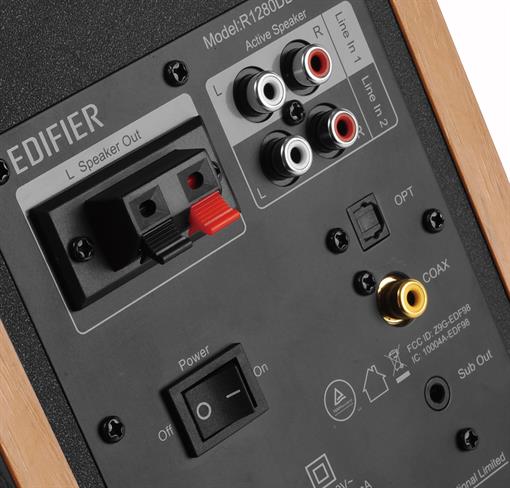 Edifier R1280DBS Kahverengi Subwoofer Çıkışlı Çift Hoparlör