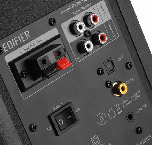 Edifier R1280DBS Siyah Subwoofer Çıkışlı Çift Hoparlör