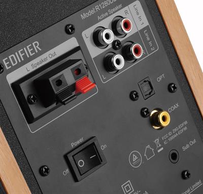 Edifier R1280DBS Kahverengi Subwoofer Çıkışlı Çift Hoparlör