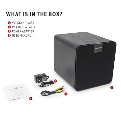 VULKKANO SUB8 Aktif Subwoofer Siyah