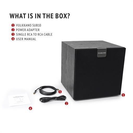 VULKKANO SUB10 Aktif Subwoofer Siyah