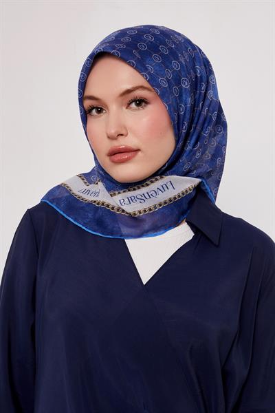 Cooper Soft Eşarp Saks Mavi