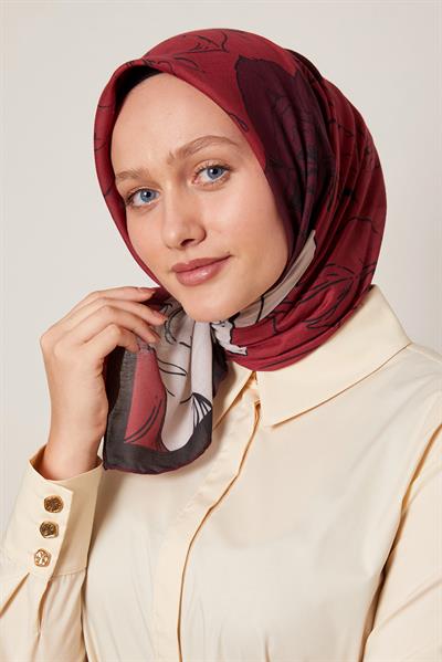 Cooper Soft Eşarp | Yakut Bordo