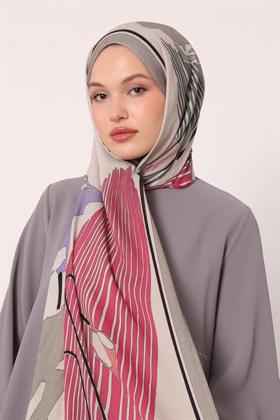 Desenli İpek Şal | Bozkır Taşı