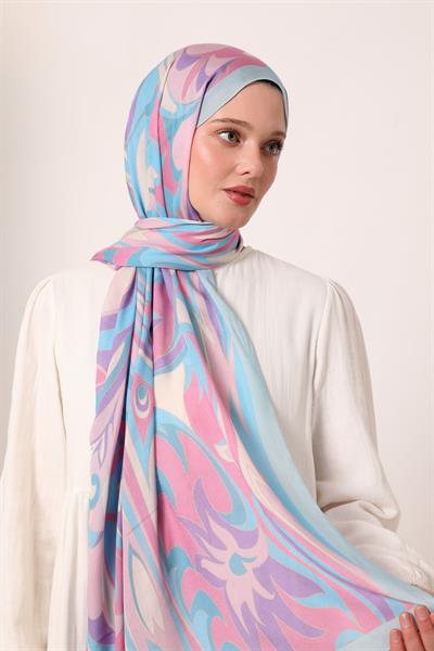 Desenli İpek Şal | Deniz Esintisi