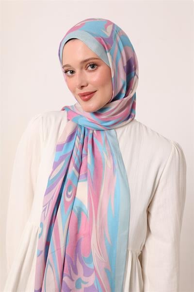 Desenli İpek Şal | Deniz Esintisi